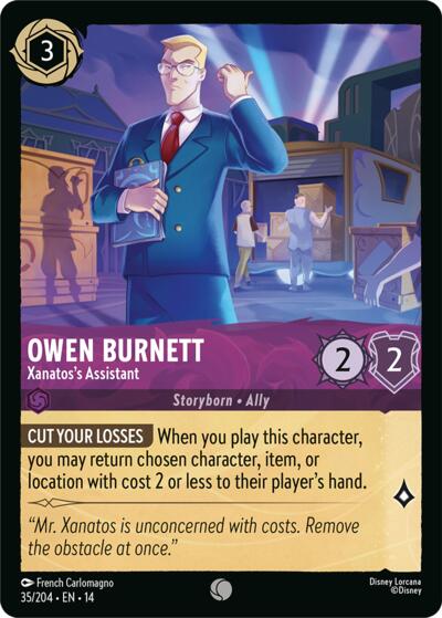 Owen Burnett - Xanatos's Assistant - Foil