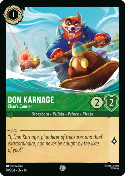 Don Karnage - Khan's Courier - Foil