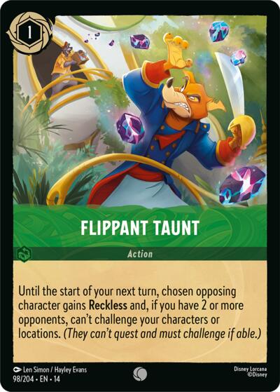 Flippant Taunt - Foil