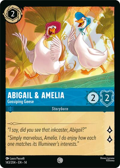 Abigail & Amelia - Gossiping Geese - Foil