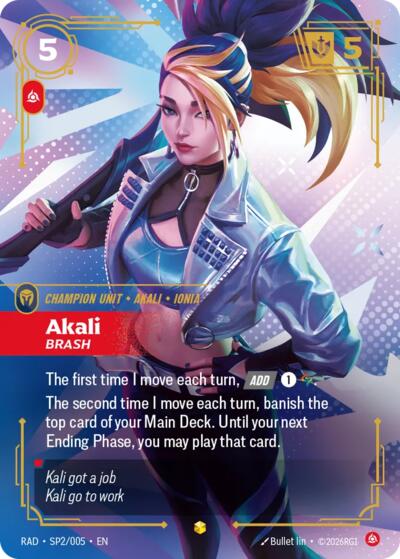 Akali, Brash (K/DA Special Art Card) - Foil