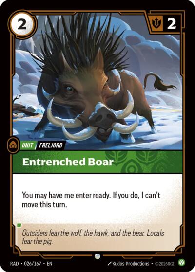 Entrenched Boar - Foil