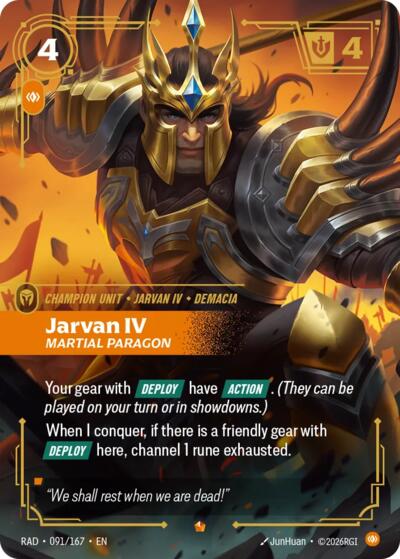 Jarvan IV, Martial Paragon - Foil