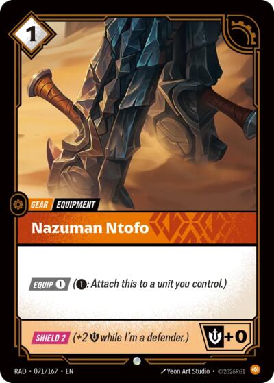 Nazuman Ntofo - Foil