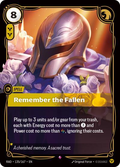 Remember the Fallen - Foil
