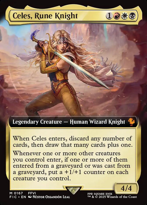 Celes, Rune Knight - Extended Art - Legendary (Foil)