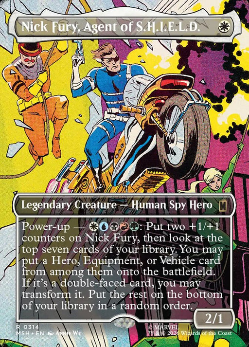 Nick Fury, Agent of S.H.I.E.L.D. - Borderless - Inverted - Legendary (Foil)