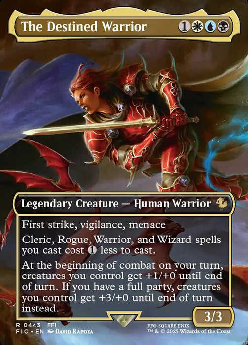 The Destined Warrior - Borderless - Full Art - Inverted - Legendary (Foil)