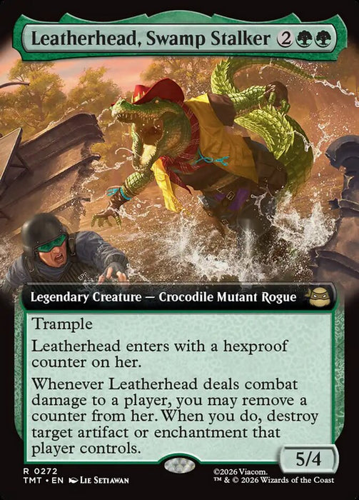 Leatherhead, Swamp Stalker - Extended Art - Legendary (Foil)