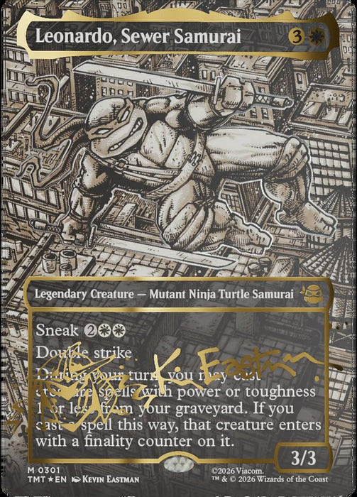 Leonardo, Sewer Samurai - Borderless - Inverted - Legendary (Foil)