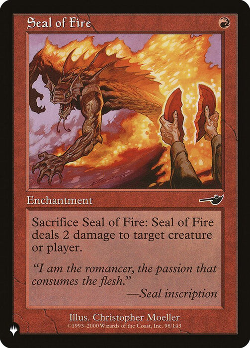 Seal of Fire - Retro Frame