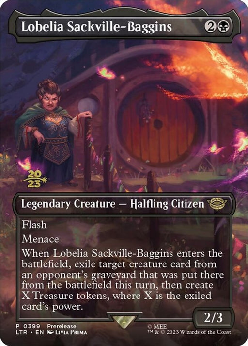 Lobelia Sackville-Baggins - Borderless - Full Art - Inverted - Legendary (Foil)