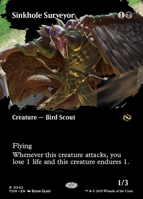 Sinkhole Surveyor - Borderless - Inverted - Showcase (Foil)