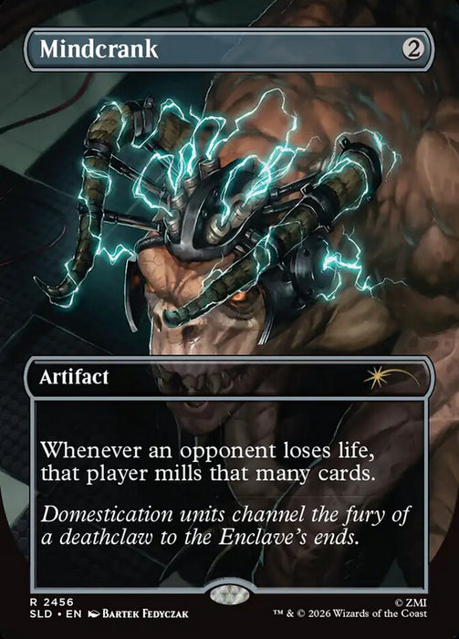 Mindcrank - Borderless - Full Art - Inverted (Foil)