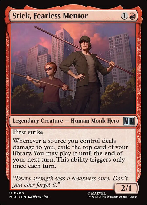 Stick, Fearless Mentor - Legendary (Foil)