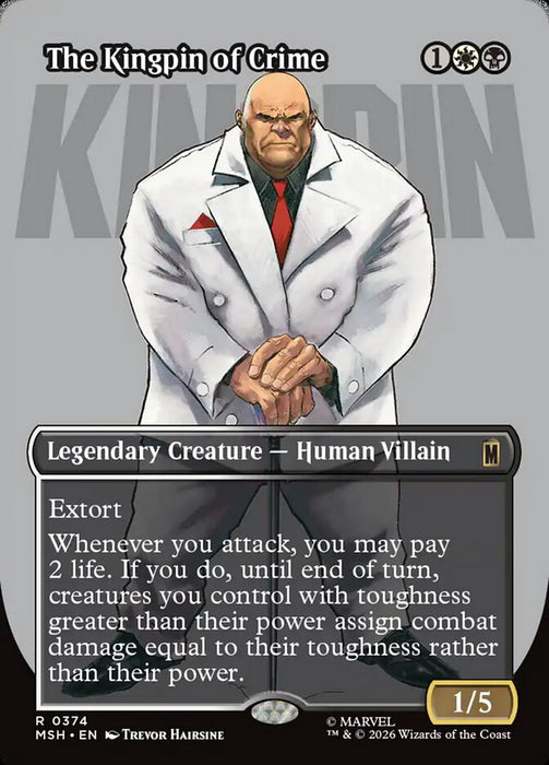 The Kingpin of Crime - Borderless - Inverted - Legendary (Foil)