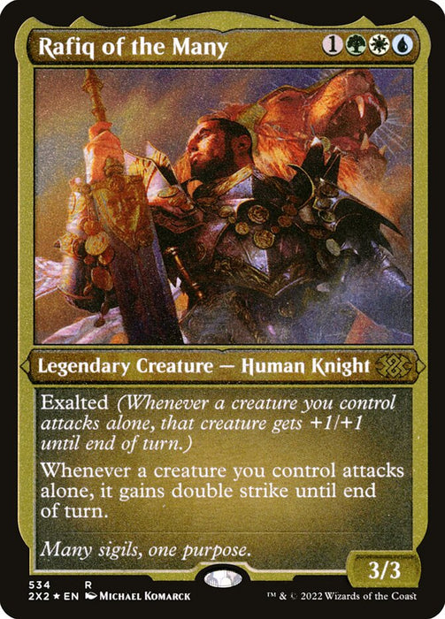 Rafiq of the Many - Etched - Inverted - Legendary - Etched (Foil)