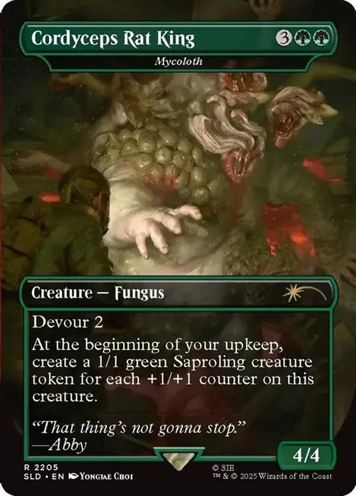Cordyceps Rat King - Mycoloth - Borderless - Full Art - Inverted (Foil)