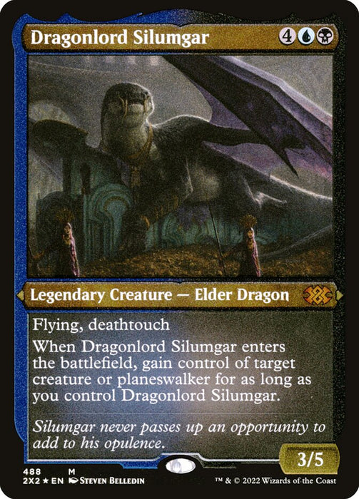 Dragonlord Silumgar - Etched - Inverted - Legendary - Etched (Foil)