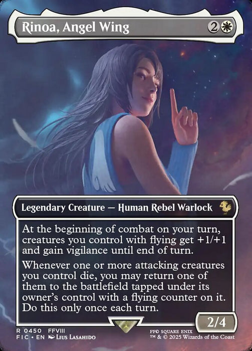 Rinoa, Angel Wing - Borderless - Full Art - Inverted - Legendary