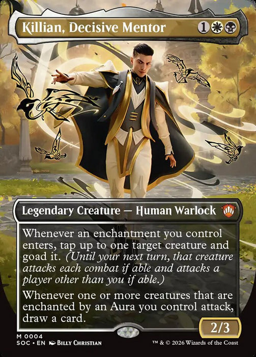 Killian, Decisive Mentor - Borderless - Full Art - Inverted - Legendary (Foil)