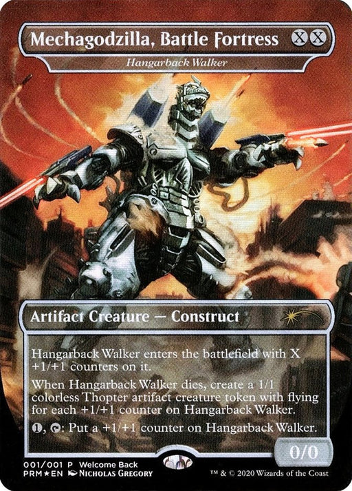 Mechagodzilla, Battle Fortress - Hangarback Walker - Borderless - Full Art - Inverted (Foil)