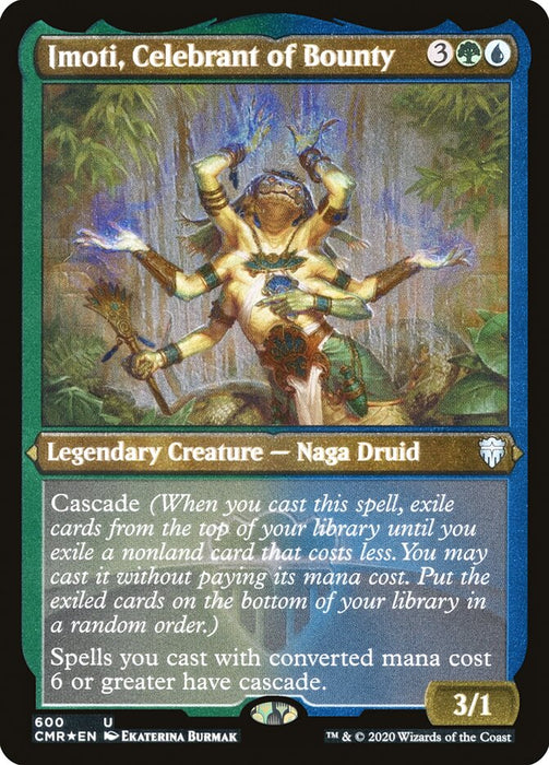 Imoti, Celebrant of Bounty - Etched - Inverted - Legendary - Etched (Foil)