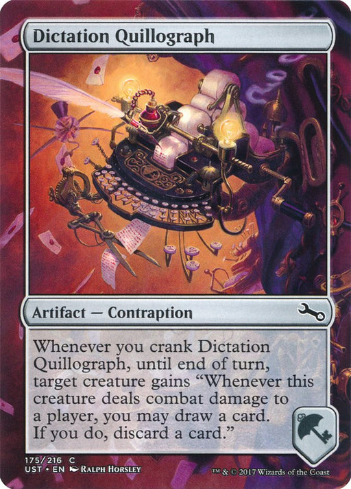 Dictation Quillograph - Borderless - Full Art