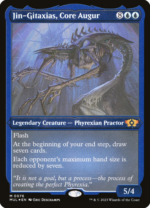 Jin-Gitaxias, Core Augur - Etched - Inverted - Legendary - Etched (Foil)