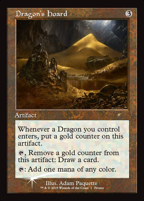 Dragon's Hoard - Retro Frame (Foil)
