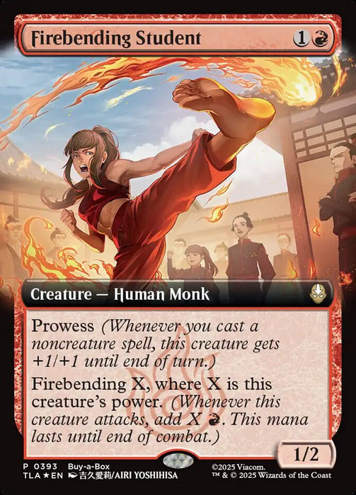 Firebending Student - Extended Art (Foil)