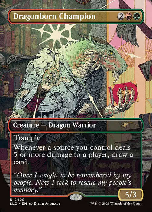 Dragonborn Champion - Borderless - Full Art - Inverted