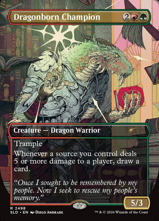 Dragonborn Champion - Borderless - Full Art - Inverted