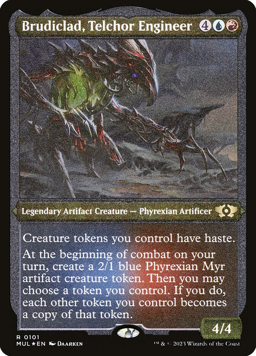 Brudiclad, Telchor Engineer - Etched - Inverted - Legendary - Etched (Foil)