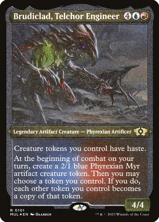 Brudiclad, Telchor Engineer - Etched - Inverted - Legendary - Etched (Foil)