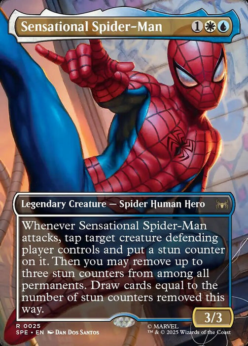 Sensational Spider-Man - Borderless - Full Art - Inverted - Legendary