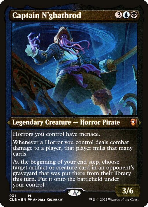 Captain N'ghathrod - Etched - Inverted - Legendary - Etched (Foil)