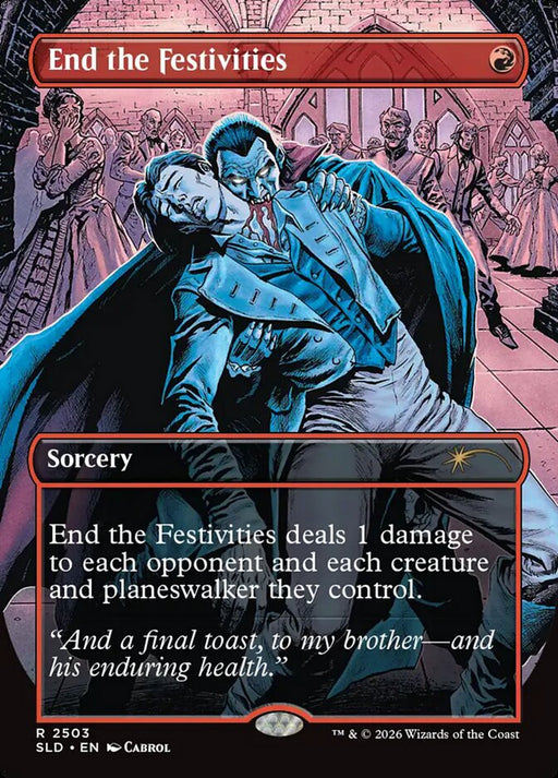 End the Festivities - Borderless - Full Art - Inverted