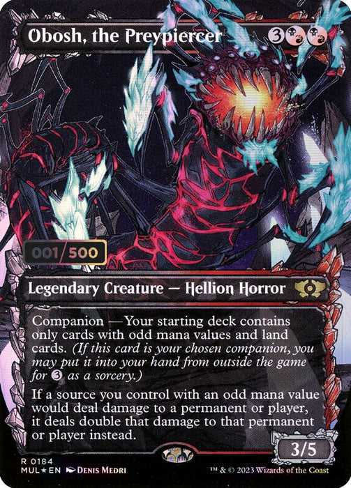 Obosh, the Preypiercer - Borderless - Full Art - Inverted - Legendary - Showcase (Foil)