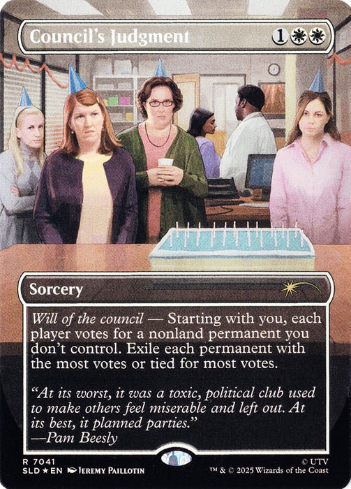 Council's Judgment - Borderless - Full Art - Inverted (Foil)