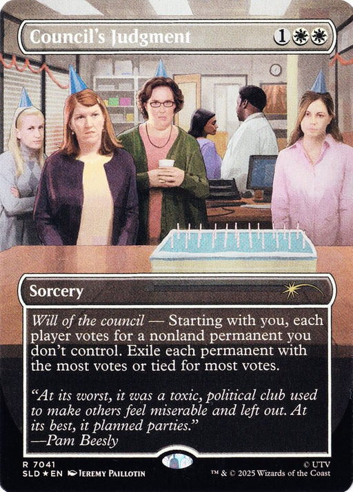 Council's Judgment - Borderless - Full Art - Inverted (Foil)