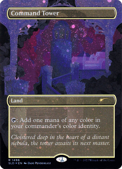 Command Tower - Borderless - Full Art - Inverted (Foil)