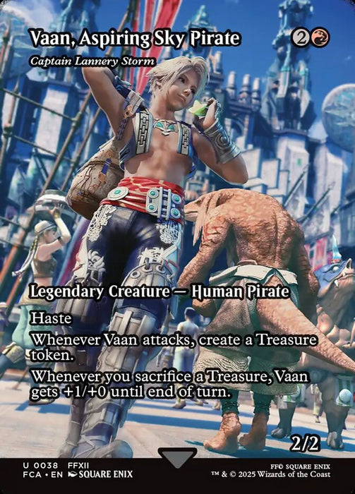 Vaan, Aspiring Sky Pirate - Captain Lannery Storm - Borderless - Full Art - Legendary - Inverted (Foil)