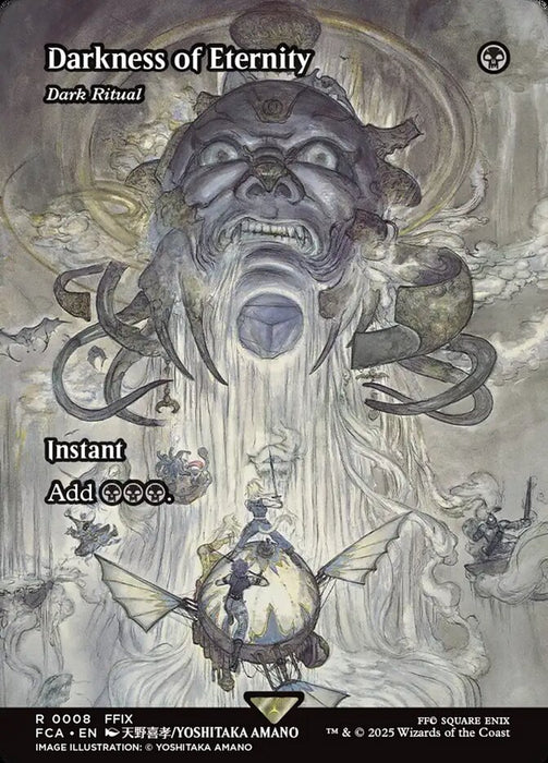 Darkness of Eternity - Dark Ritual - Borderless - Full Art - Inverted