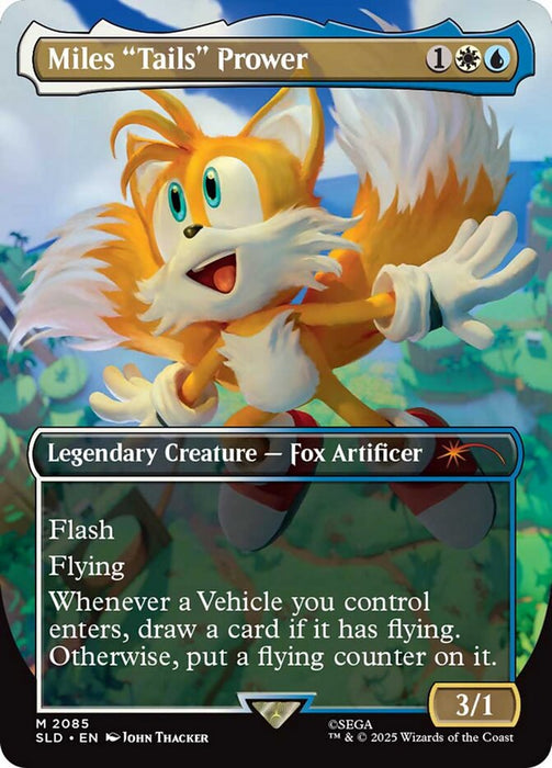 Miles Tails Prower - Borderless - Full Art - Legendary - Inverted