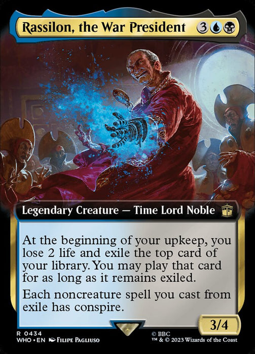 Rassilon, the War President - Extended Art - Legendary (Foil)