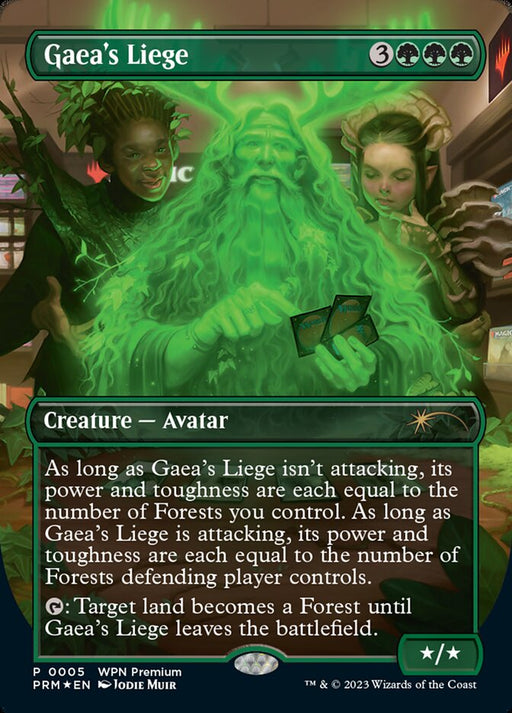Gaea's Liege - Borderless - Full Art - Inverted (Foil)
