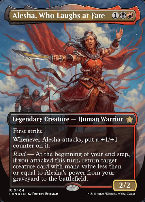Alesha, Who Laughs at Fate - Borderless - Legendary - Inverted (Foil)