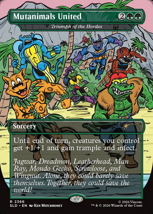 Mutanimals United - Triumph of the Hordes - Borderless - Full Art - Inverted