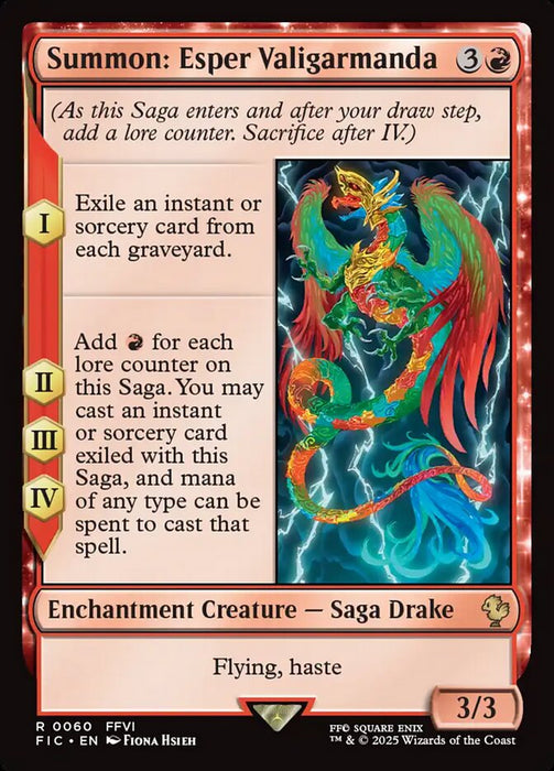 Summon: Esper Valigarmanda - Enchantment - Surge Foil (Foil)